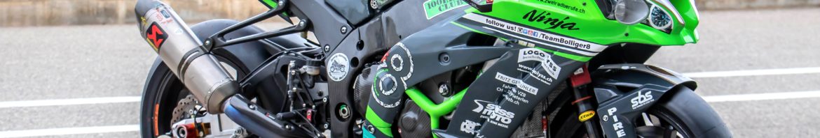 Objekt der Begierde: Die EWC Kawasaki vom privaten Bolliger-Team ist für mehr als einen feuchten Traum gut. Foto: Joel Molina